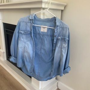 Abercrombie and Fitch jean button down